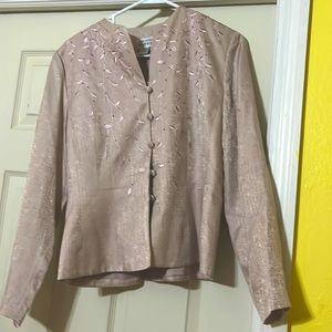 Vintage Adrianna Papell silk jacket size 12